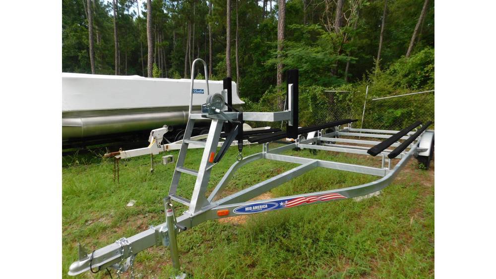 2024 Mid America 24 ft Galvanized Pontoon Tandem Axle in macon GA