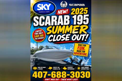 2025 Scarab 195 SE Rotax Jet Boat 215 ID in sanford FL