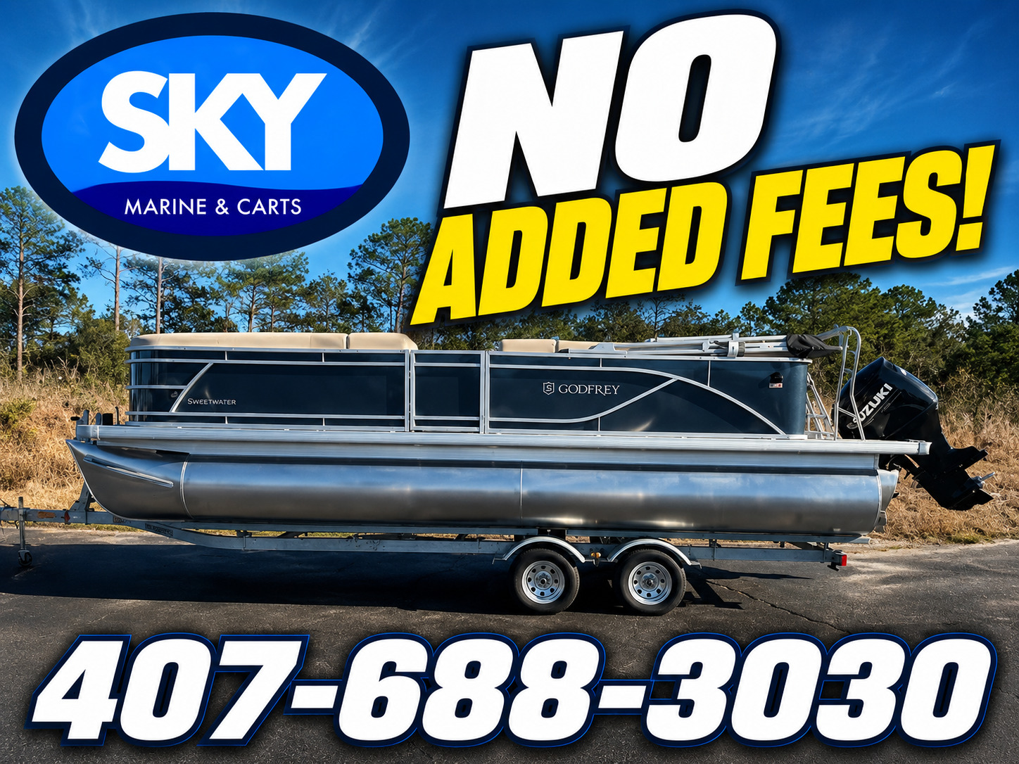 2026 Godfrey Sweetwater 2286 CPSE Tritoon Boat 2486 SFL in sanford FL