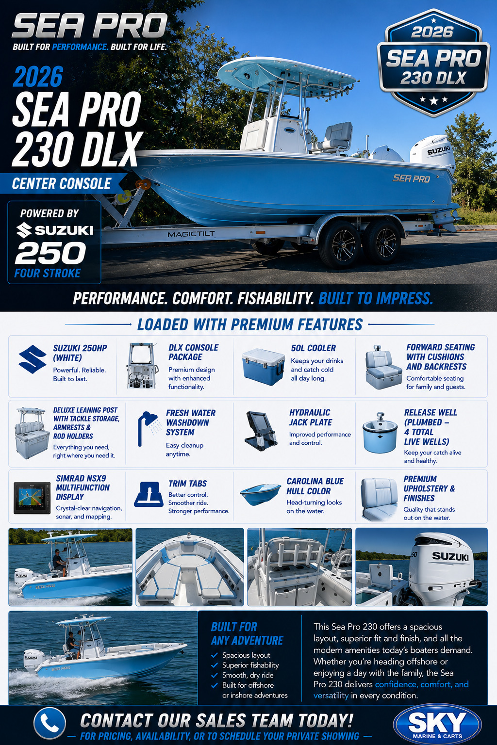 2026 Sea Pro 230 DLX Bay Boat in sanford FL