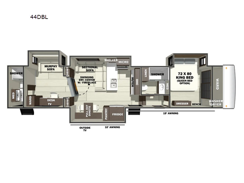 2026 Forest River Rv RiverStone 44DBL in middlebury IN