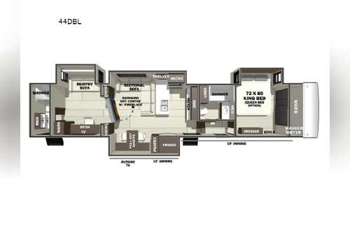 2026 Forest River Rv RiverStone 44DBL in middlebury IN