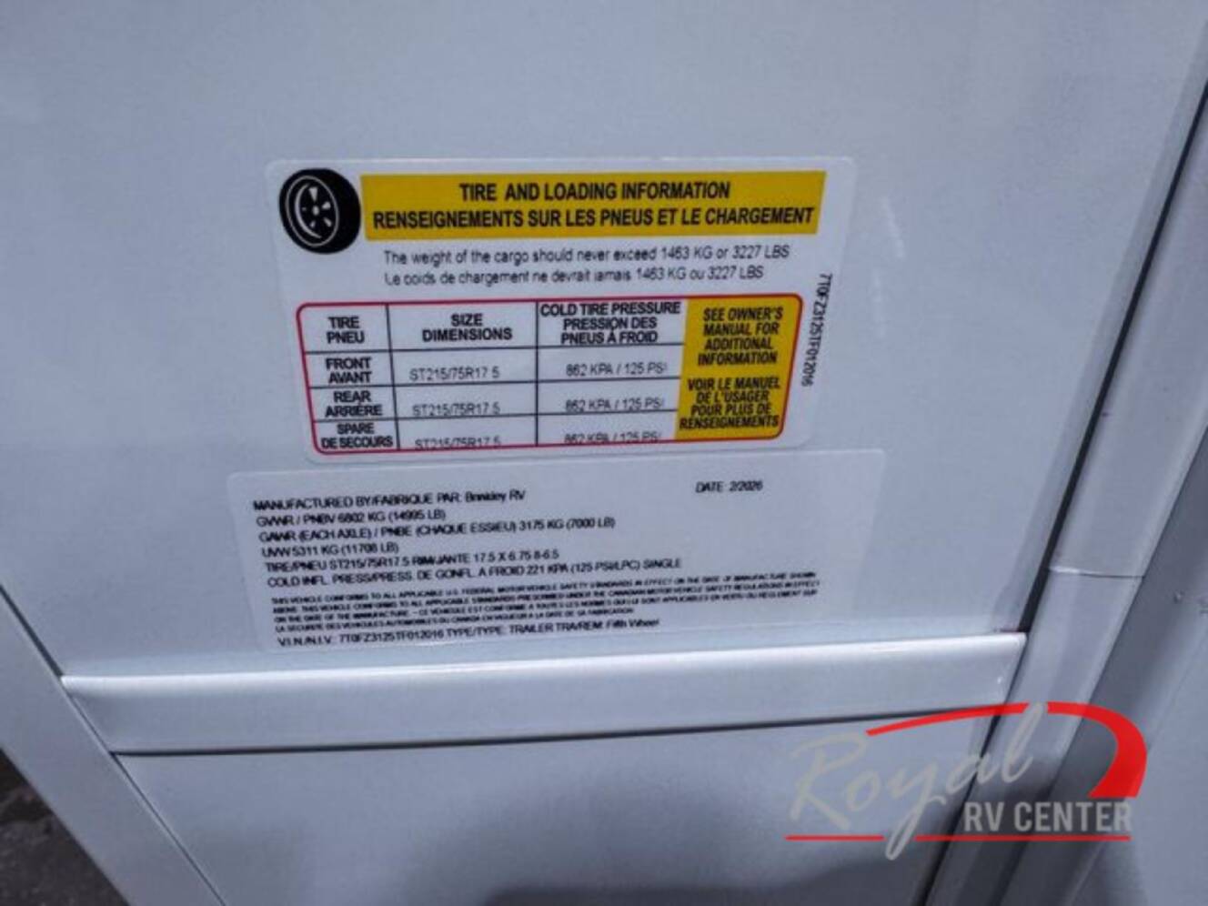 A photo of this 2026 Brinkley Model Z 2700