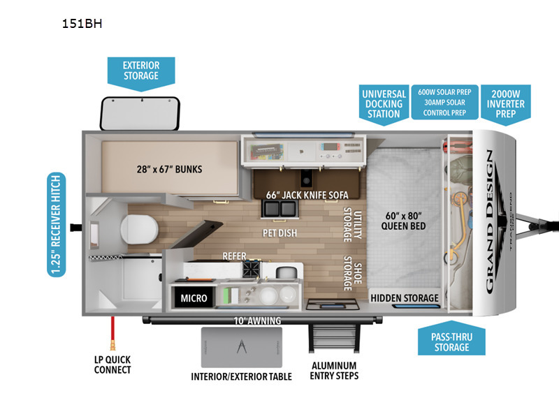 A photo of this 2026 Grand Design Transcend One 151BH