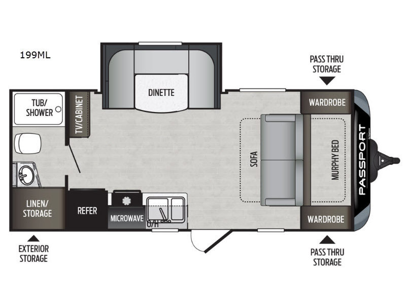 2019 Keystone Rv Passport 199ML Express in fort lupton CO