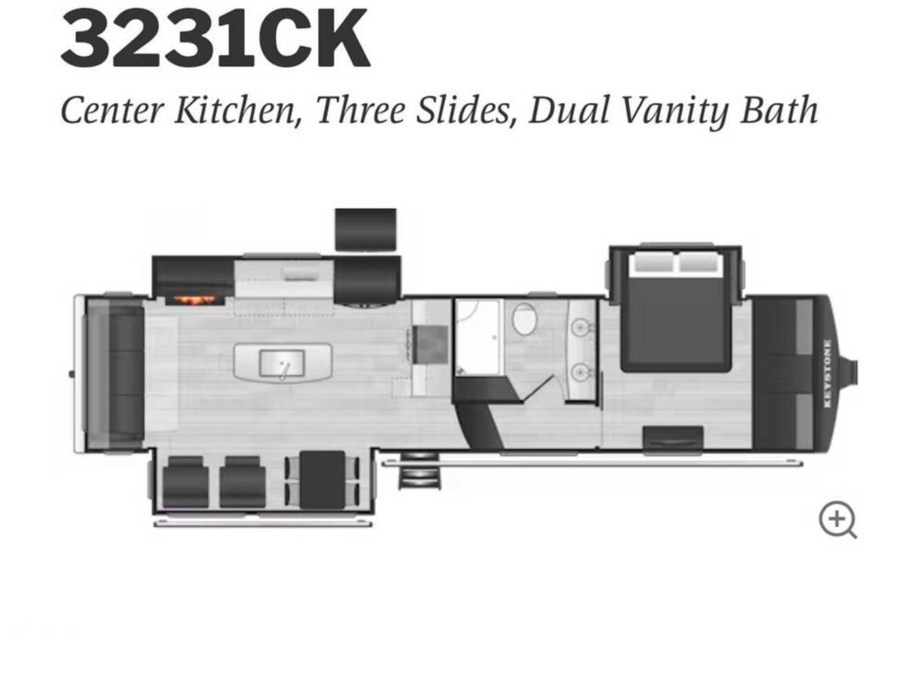A photo of this 2022 Keystone Montana 3231CK