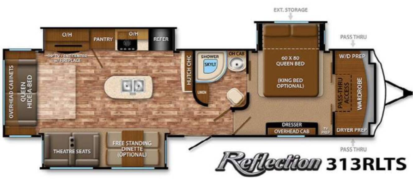 A photo of this 2015 Grand Design Reflection 313RLTS