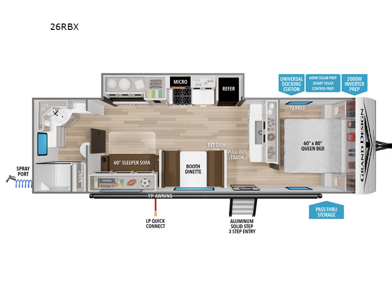 A photo of this 2026 Grand Design Transcend Xplor 26RBX