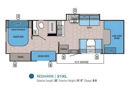 A photo of this 2016 Jayco Redhawk 31XL