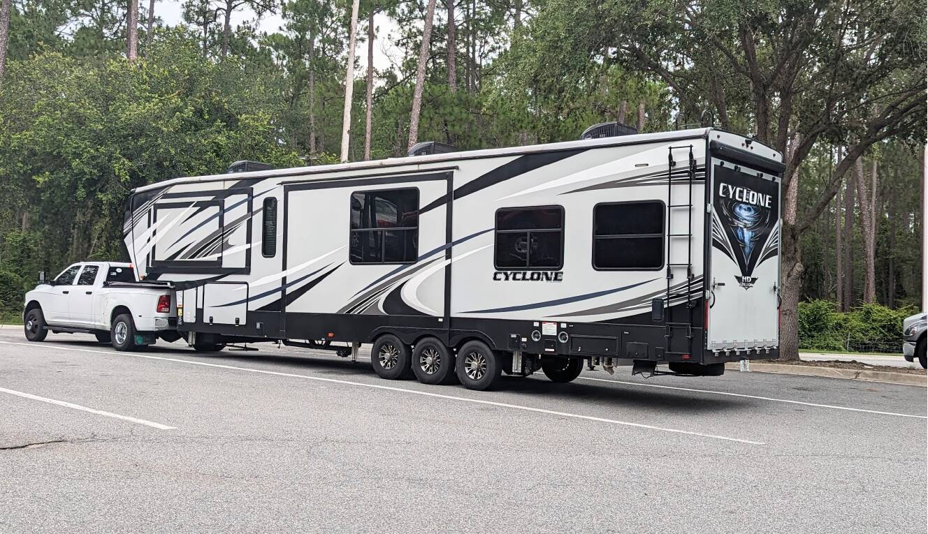 A photo of this 2020 Heartland CYCLONE 4007