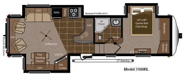 A photo of this 2012 Keystone Rv Montana 3100 RL