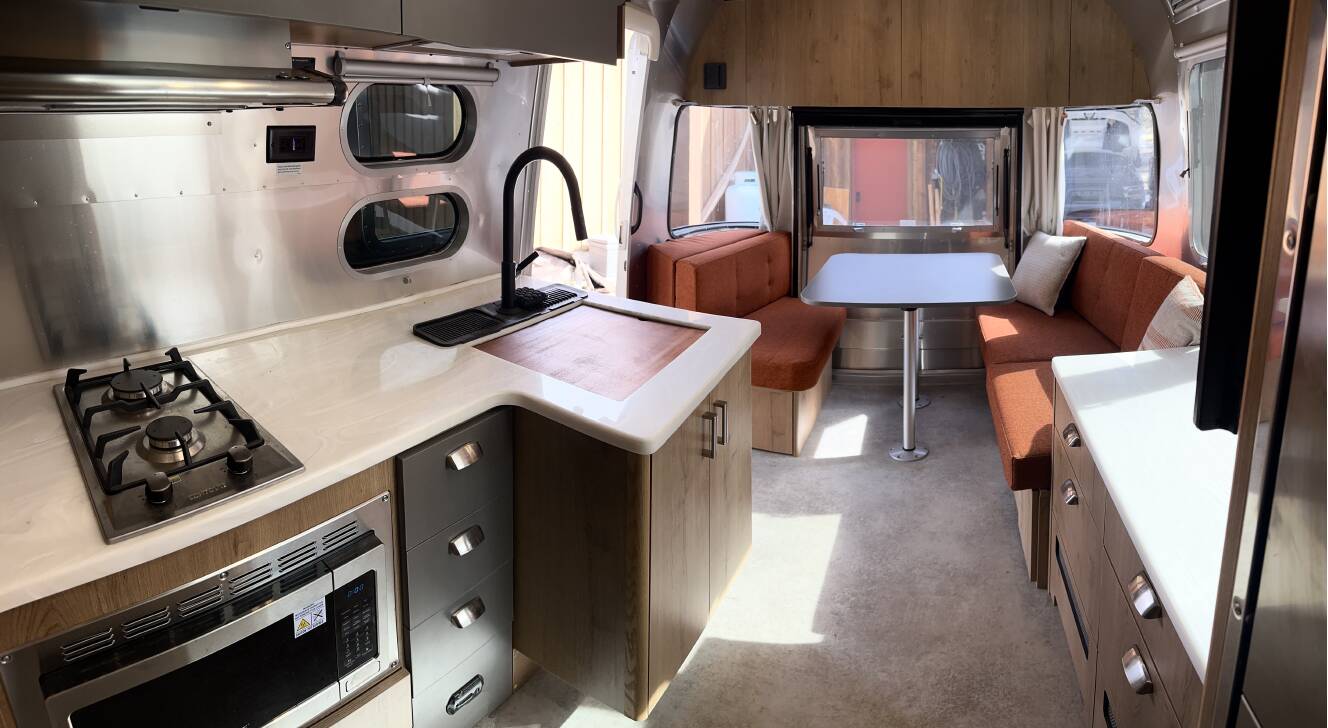 A photo of this 2024 Airstream TRADE WIND 25FBQ