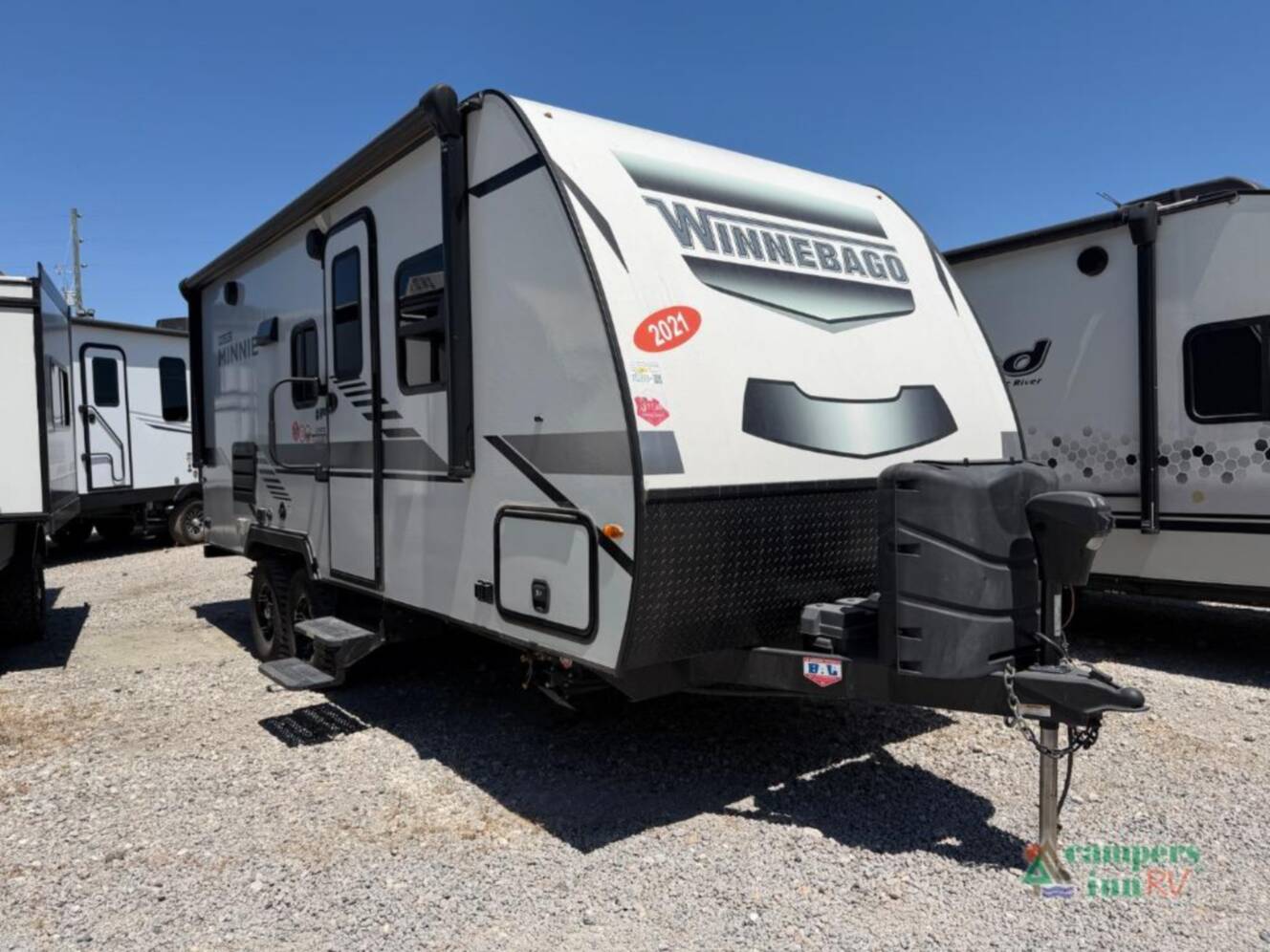 A photo of this 2021 Winnebago Micro Minnie 2108TB