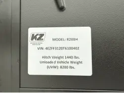 2026 KZ RV Ridgeway R28BH