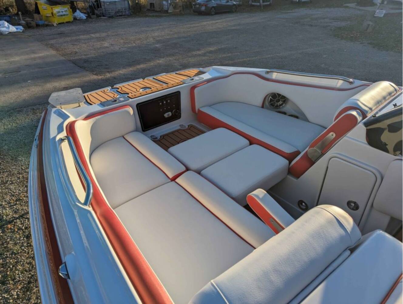 A photo of this 2025 Crownline E210 XS w/ 150 HP Mercury Outboard & Matching Trailer