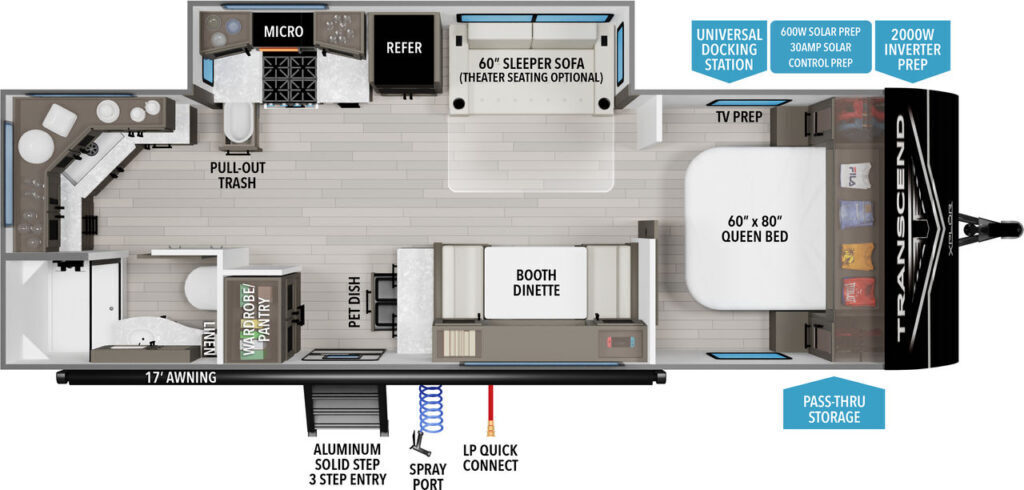 A photo of this 2026 Grand Design Transcend XPLOR 25MLX