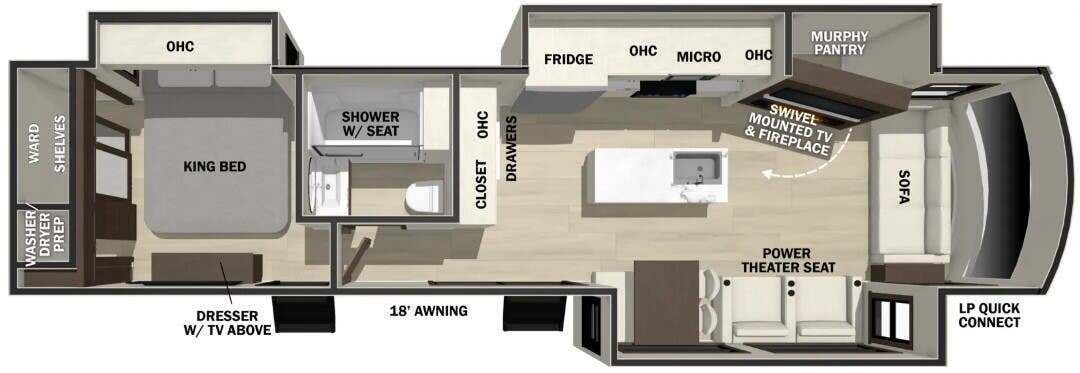 A photo of this 2026 Forest River Cedar Creek Cottage 40CCK