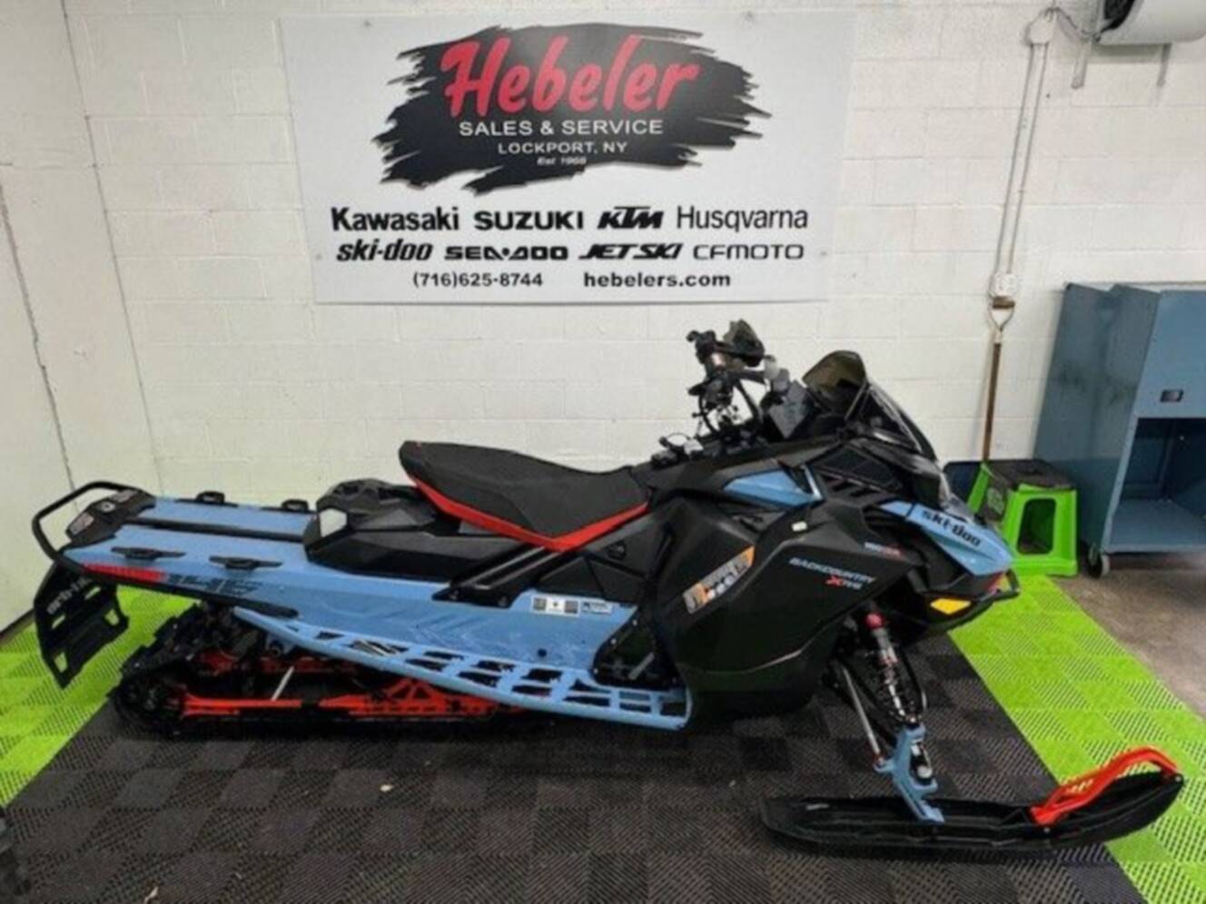 A photo of this 2026 Ski-Doo Backcountry X-RS 146 850 E-TEC Turbo R SHOT Storm 1.5 