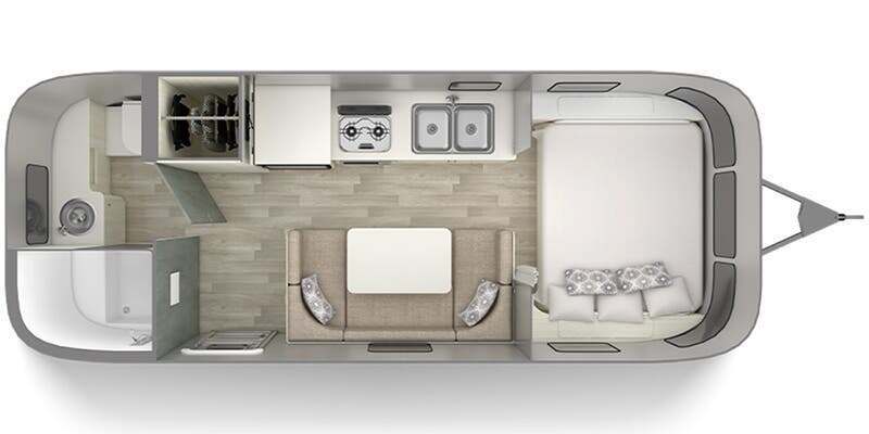 A photo of this 2026 Airstream Bambi 22FB