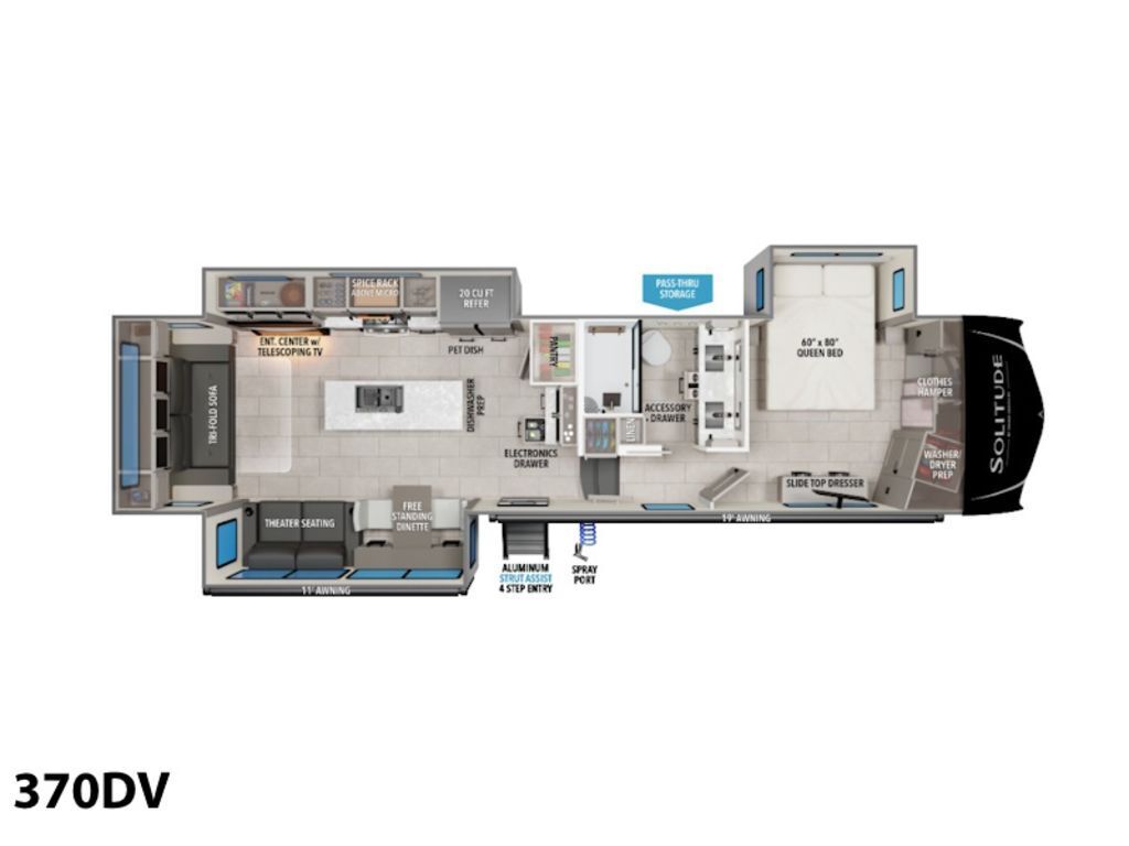 A photo of this 2026 Grand Design Solitude 370DV 370DV