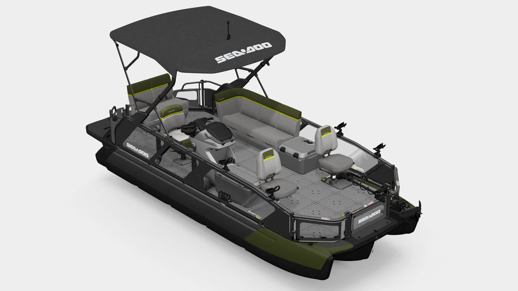 2026 Sea-Doo Switch Fish 21 - 300 hp Galvanized in deerfield beach FL