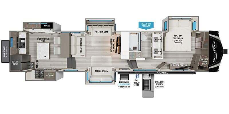 A photo of this 2026 Grand Design Solitude 390RK