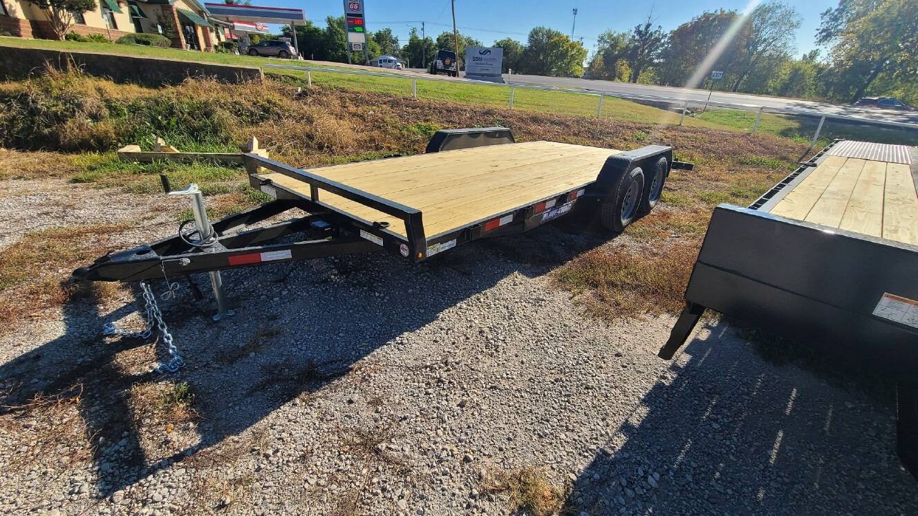 A photo of this 2023 Sure-Trac 7x16 2 C-Channel Car Hauler Trailer