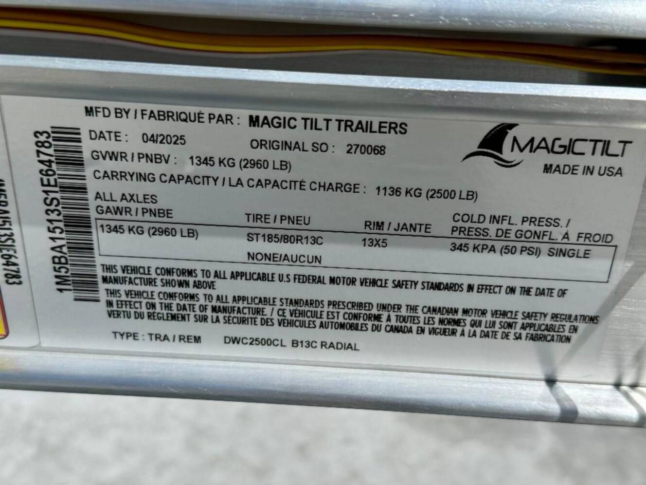 A photo of this 2025 Magic Tilt DWC2500