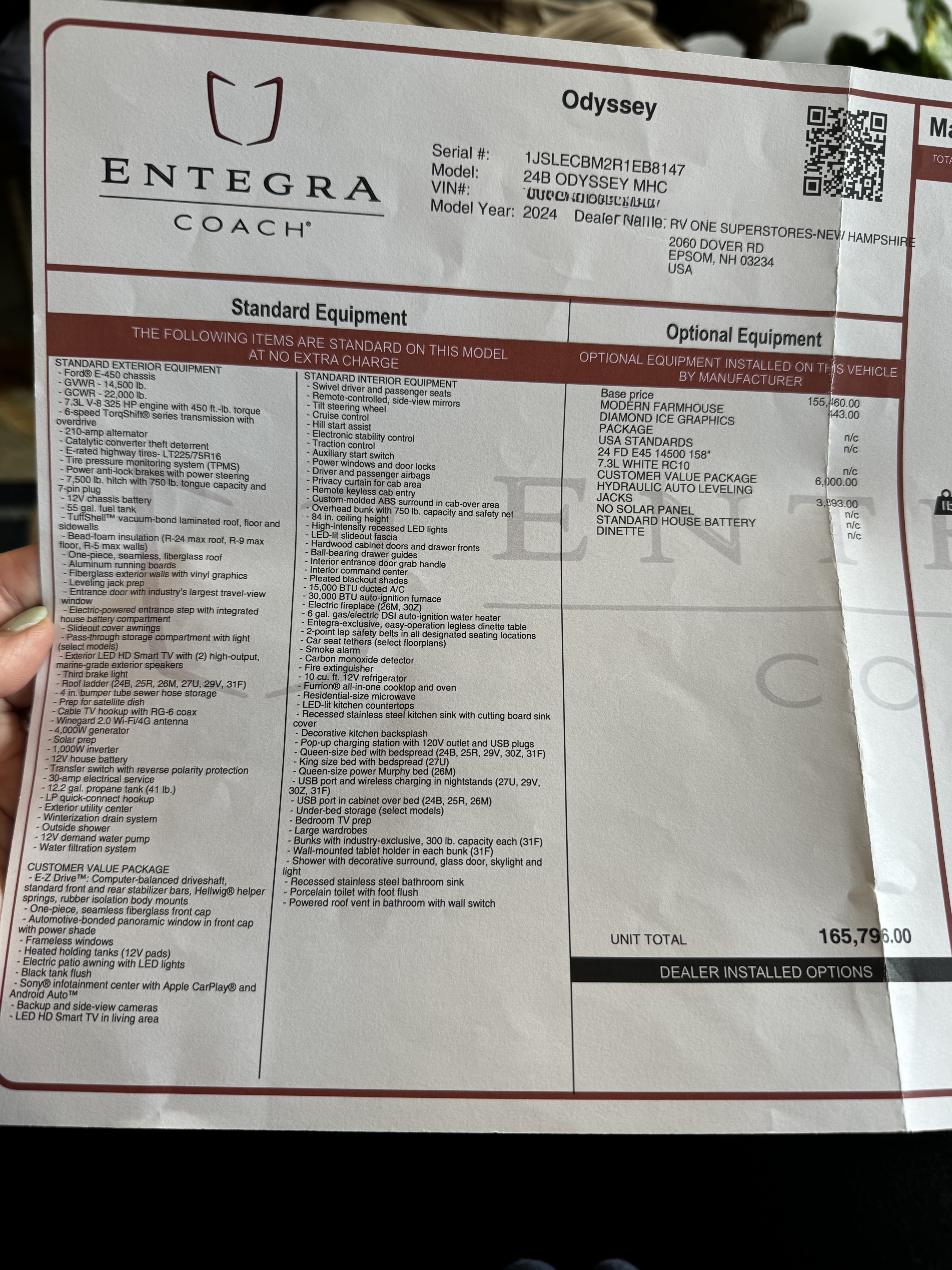 2024 Entegra Coach ODYSSEY 24B RV