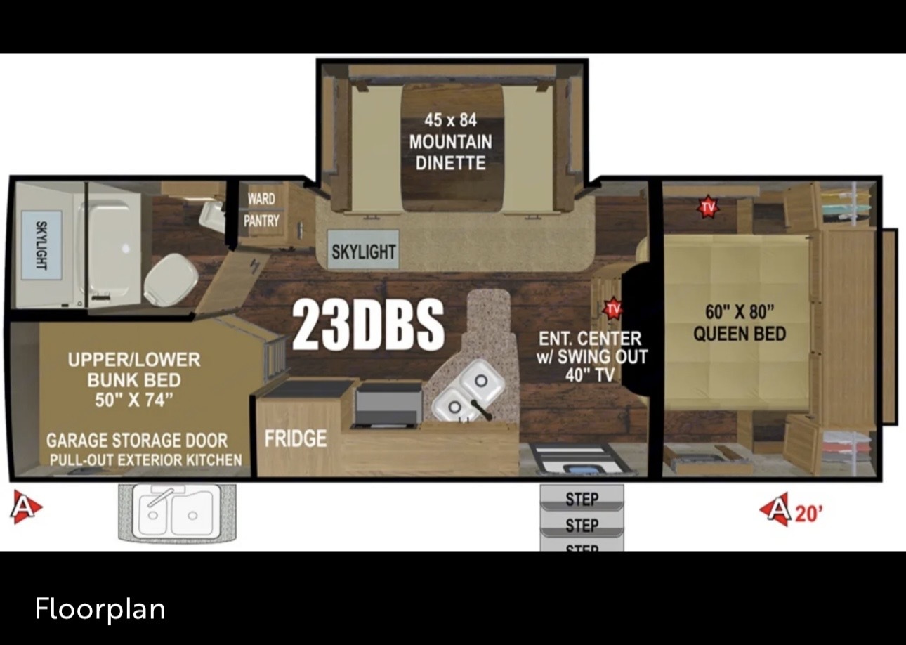 2019 Outdoors Rv Manufacturing TIMBER RIDGE 23DBS in poulsbo WA