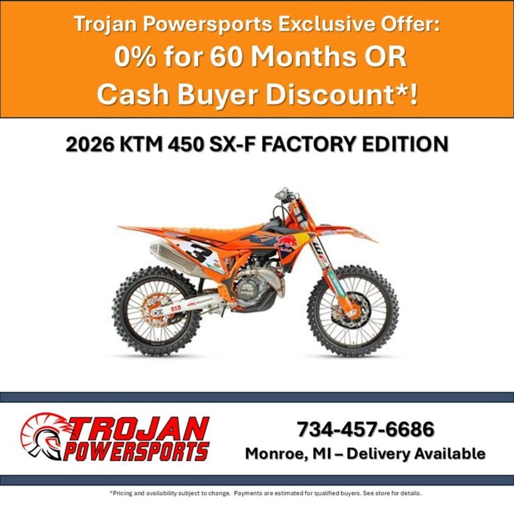 2026 KTM 450 SX-F Factory Edition SX-F FACTORY EDITION in Monroe, MI