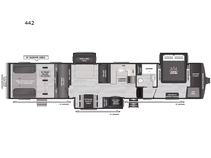 2026 Keystone Rv Fuzion 442 in lafayette IN