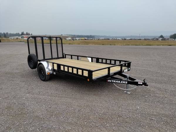 2026 PJ TRAILERS 7' X 14' S/A Utility Trailer (2,995# GVWR) in Columbia Falls, MT