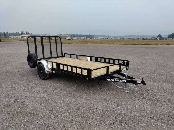2026 PJ TRAILERS 7' X 14' S/A Utility Trailer (2,995# GVWR) in Columbia Falls, MT