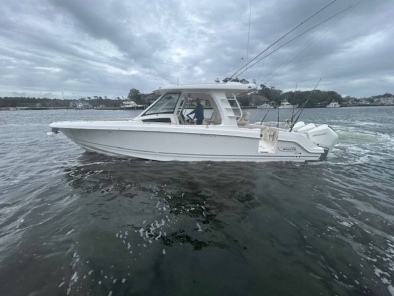 A photo of this 2024 Boston Whaler 350 Realm