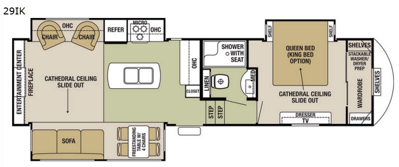 2018 Forest River Rv Cedar Creek Silverback 29IK in bunker hill IN