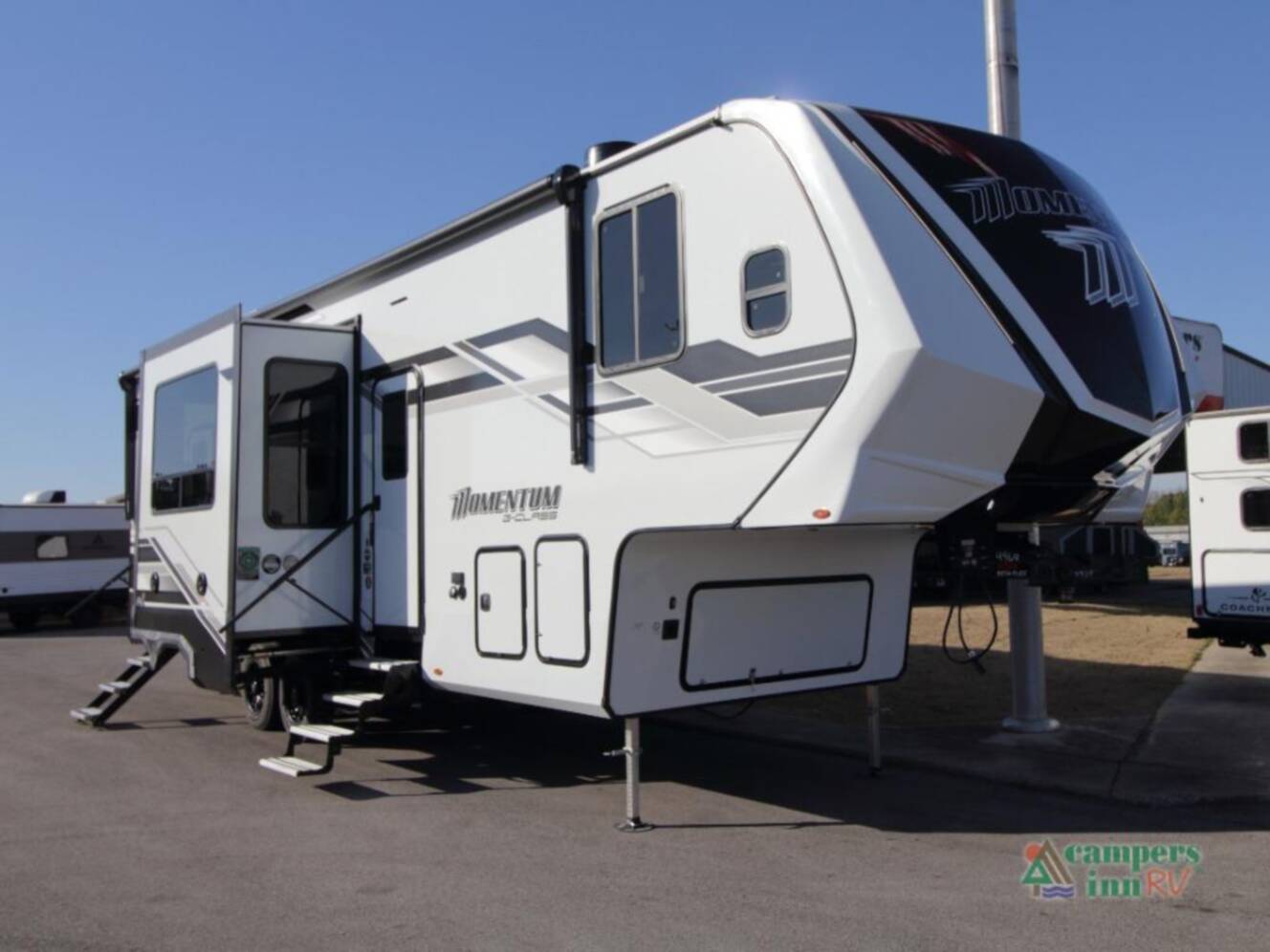 A photo of this 2026 Grand Design Momentum G-Class 320G