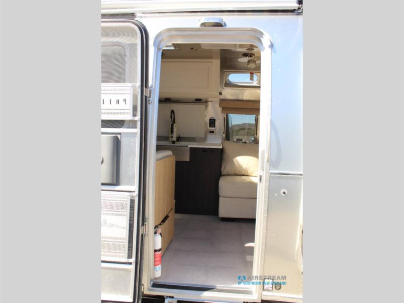 A photo of this 2025 Airstream Pottery Barn Special Edition 28RB