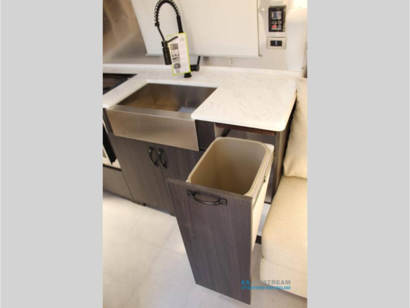 A photo of this 2025 Airstream Pottery Barn Special Edition 28RB