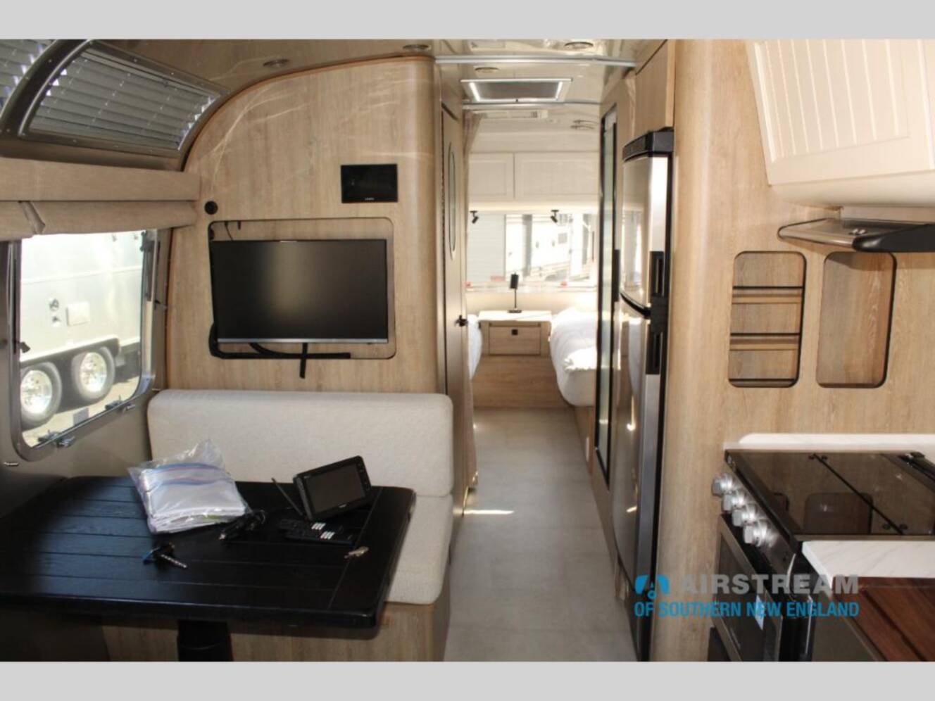 A photo of this 2025 Airstream Pottery Barn Special Edition 28RB