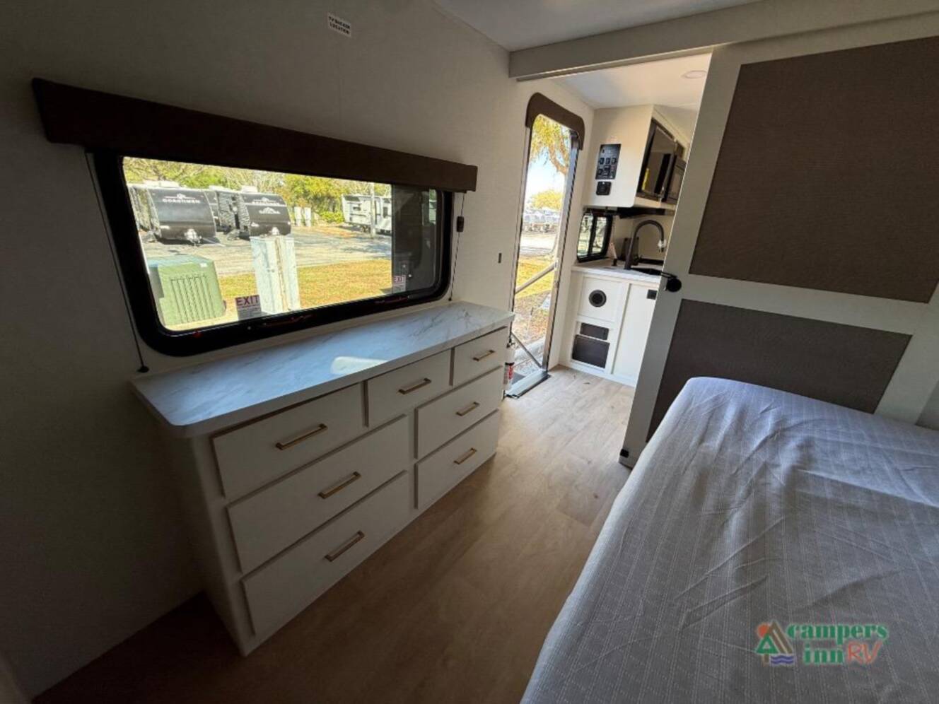 A photo of this 2026 Grand Design Transcend Xplor 335BHT