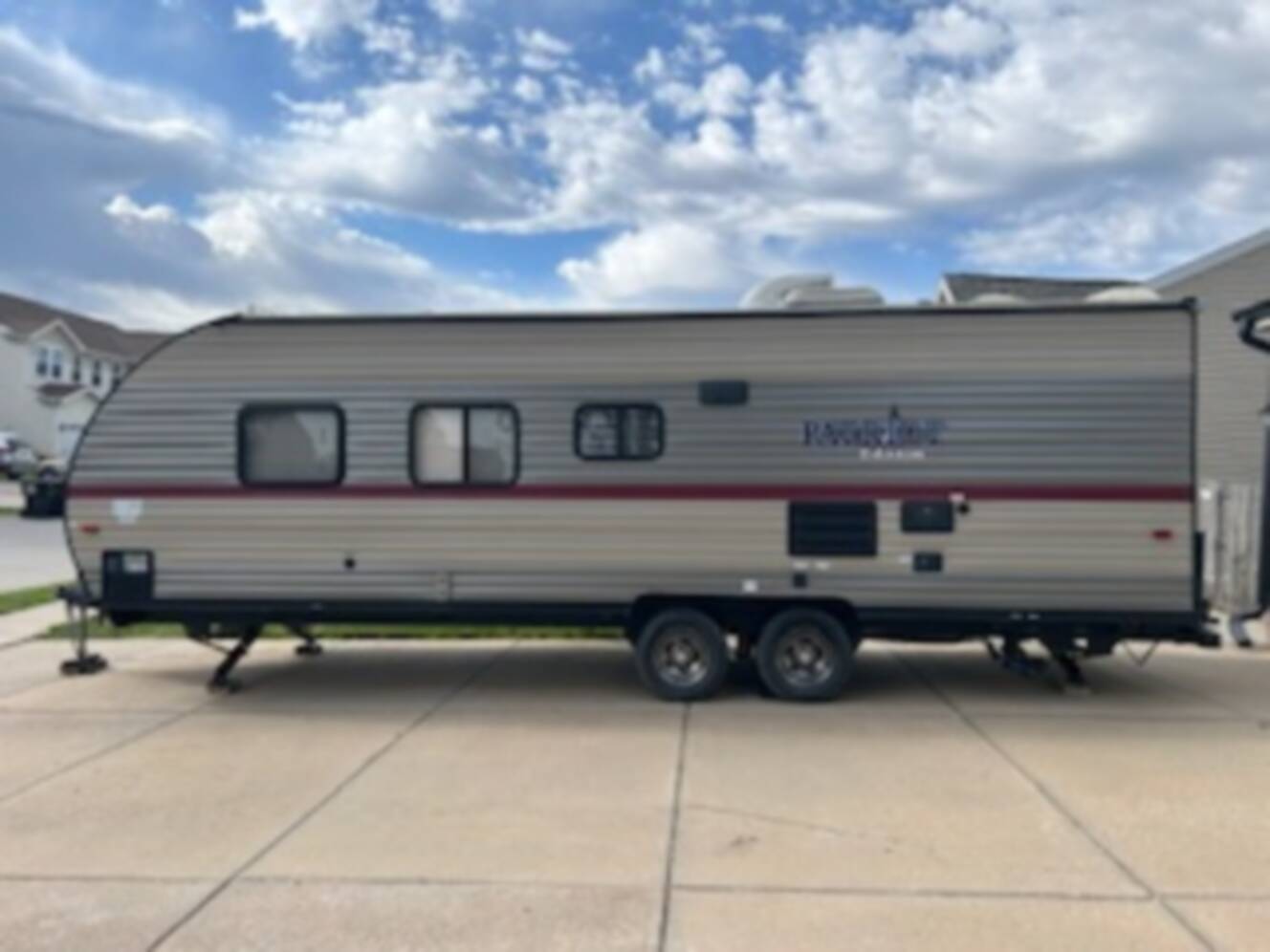 A photo of this 2019 Forest River CHEROKEE GREY WOLF 26DJSE