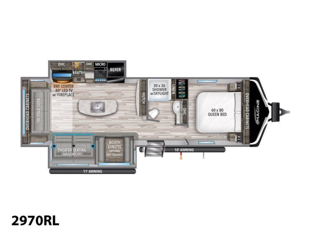 A photo of this 2024 Grand Design IMAGINE 2970RL