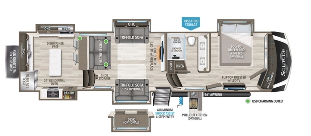 A photo of this 2023 Grand Design SOLITUDE 390RK