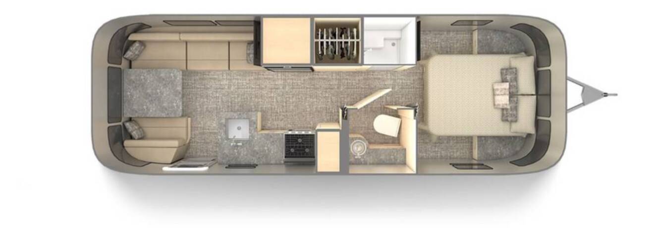 A photo of this 2022 Airstream Flying Cloud 27FB Queen