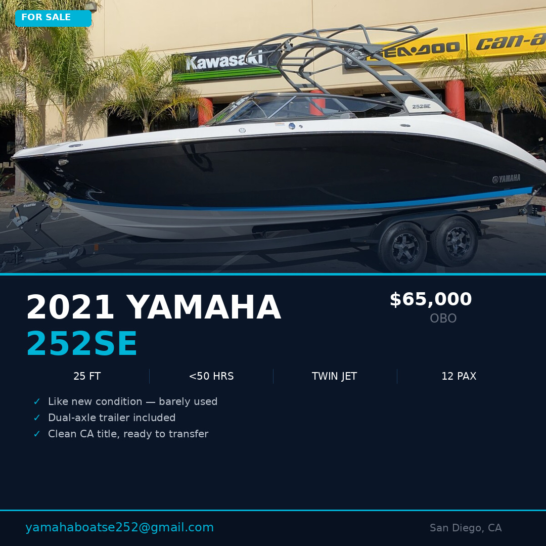 2021 Yamaha 242se Jet Boat boat