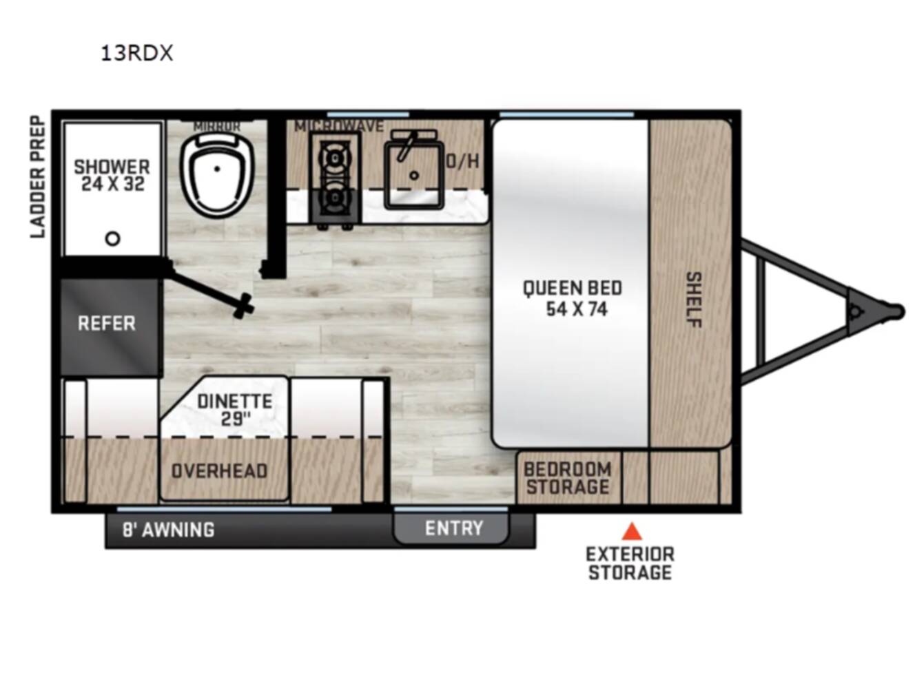 A photo of this 2026 Forest River Rv Aurora Light 13RDX
