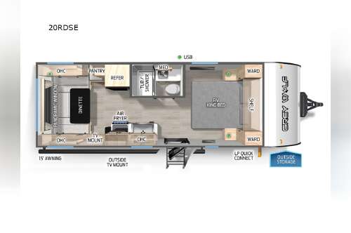2025 Forest River Rv Cherokee Grey Wolf 20RDSE in richland WA