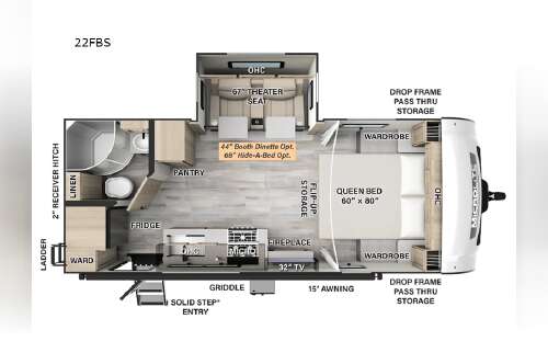2024 Forest River Rv Flagstaff Micro Lite 22FBS in richland WA