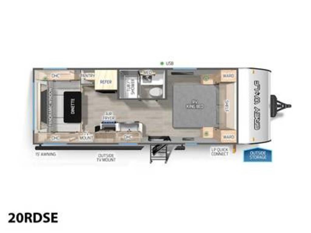 2025 Forest River Rv Cherokee Grey Wolf 20RDSE in richland WA